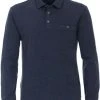 Poloshirts Met Lange Mouwen Casa Moda Polo LS Donkerblauw -Aanbiedingen Shirt Vorm Winkel 74689 1