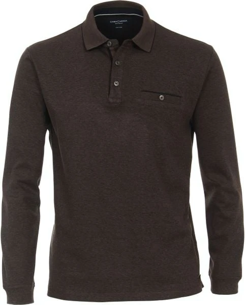 Poloshirts Met Lange Mouwen Casa Moda Polo LS Bruin 7 Poloshirts Met Lange Mouwen Casa Moda Polo LS Bruin - Afbeelding 5