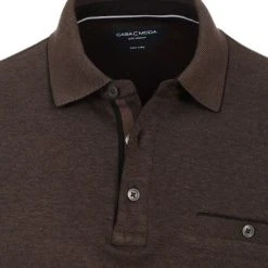 Poloshirts Met Lange Mouwen Casa Moda Polo LS Bruin 13 Poloshirts Met Lange Mouwen Casa Moda Polo LS Bruin -Aanbiedingen Shirt Vorm Winkel 74690 2 1