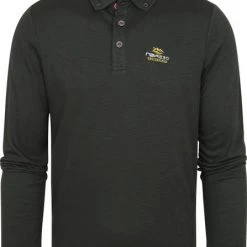 New Zealand Auckland Poloshirts Met Lange Mouwen NZA Polo Grovetown Donkergroen
