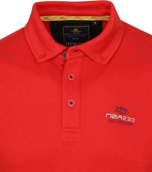 New Zealand Auckland Poloshirts Met Lange Mouwen NZA Polo Grovetown Rood 8 New Zealand Auckland Poloshirts Met Lange Mouwen NZA Polo Grovetown Rood - Afbeelding 6