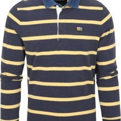 New Zealand Auckland Poloshirts Met Lange Mouwen NZA Polo Otara Donkerblauw