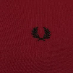 Slim-Fit Polo's Fred Perry Polo M3600 Port Rood -Aanbiedingen Shirt Vorm Winkel 74887 3