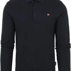 Poloshirts Met Lange Mouwen Napapijri Ealis Longsleeve Polo Navy