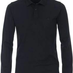 Poloshirts Met Lange Mouwen Casa Moda Longsleeve Polo Navy Blauw