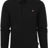 Poloshirts Met Lange Mouwen Napapijri Ealis Longsleeve Polo Zwart