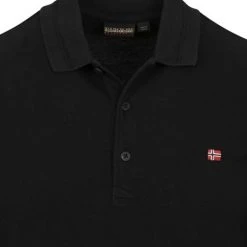 Poloshirts Met Lange Mouwen Napapijri Ealis Longsleeve Polo Zwart -Aanbiedingen Shirt Vorm Winkel 75021 2 1