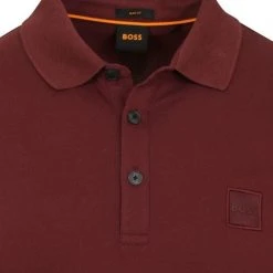Poloshirts Met Lange Mouwen Hugo Boss LS Passerby Polo Bordeaux -Aanbiedingen Shirt Vorm Winkel 75031 2 1