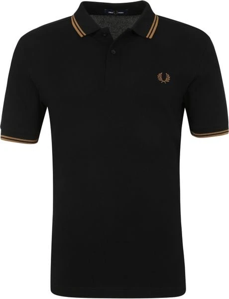 Slim-Fit Polo's Fred Perry Polo M3600 Zwart 7 Slim-Fit Polo's Fred Perry Polo M3600 Zwart - Afbeelding 5