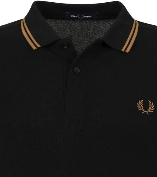 Slim-Fit Polo's Fred Perry Polo M3600 Zwart 8 Slim-Fit Polo's Fred Perry Polo M3600 Zwart - Afbeelding 6
