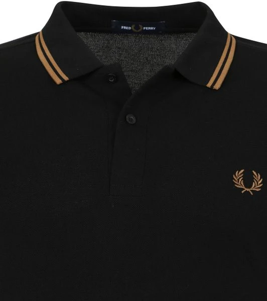 Slim-Fit Polo's Fred Perry Polo M3600 Zwart 4 Slim-Fit Polo's Fred Perry Polo M3600 Zwart - Afbeelding 2