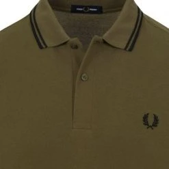Poloshirts Met Lange Mouwen Fred Perry Longsleeve Polo Groen -Aanbiedingen Shirt Vorm Winkel 75143 2 1