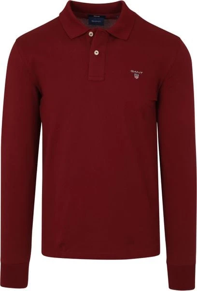 Poloshirts Met Lange Mouwen Gant Polo Poloshirt Rugger Bordeaux 7 Poloshirts Met Lange Mouwen Gant Polo Poloshirt Rugger Bordeaux - Afbeelding 5
