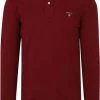 Poloshirts Met Lange Mouwen Gant Polo Poloshirt Rugger Bordeaux -Aanbiedingen Shirt Vorm Winkel 75153 1