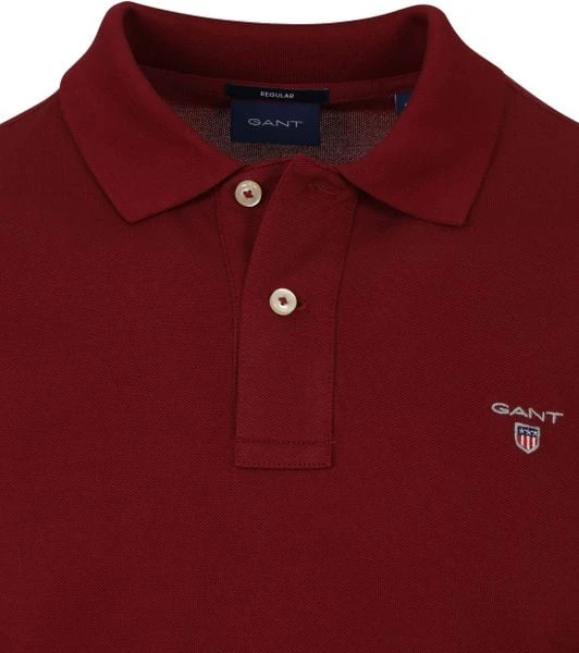 Poloshirts Met Lange Mouwen Gant Polo Poloshirt Rugger Bordeaux 8 Poloshirts Met Lange Mouwen Gant Polo Poloshirt Rugger Bordeaux - Afbeelding 6