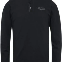 Poloshirts Met Lange Mouwen PME Legend Longsleeve Pique Polo Zwart
