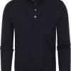 Poloshirts Met Lange Mouwen Suitable Prestige Polo Merinowol Navy