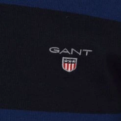 Poloshirts Met Lange Mouwen Gant Heavy Rugger Poloshirt LS Blauw -Aanbiedingen Shirt Vorm Winkel 75518 3