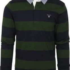 Poloshirts Met Lange Mouwen Gant Heavy Rugger Poloshirt LS Groen -Aanbiedingen Shirt Vorm Winkel 75522 1 1