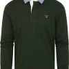 Poloshirts Met Lange Mouwen Gant Heavy Rugger Poloshirt LS Donkergroen -Aanbiedingen Shirt Vorm Winkel 75523 2
