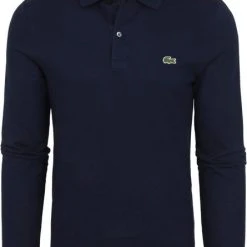Poloshirts Met Lange Mouwen Lacoste Poloshirt Pique Longsleeve Donkerblauw