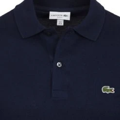 Poloshirts Met Lange Mouwen Lacoste Poloshirt Pique Longsleeve Donkerblauw -Aanbiedingen Shirt Vorm Winkel 75619 2 1