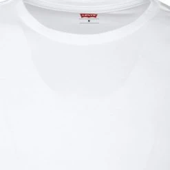 Basic T-shirts Levi's T-shirt Ronde Hals Wit 2Pack -Aanbiedingen Shirt Vorm Winkel 7667 10