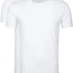 Basic T-shirts Levi's T-shirt Ronde Hals Wit 2Pack -Aanbiedingen Shirt Vorm Winkel 7667 8 1