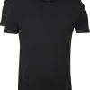 Basic T-shirts Levi's T-shirt Ronde Hals Zwart 2Pack -Aanbiedingen Shirt Vorm Winkel 7668 8