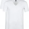Basic T-shirts Alan Red T-Shirt Extra Diepe V-Hals Stretch -Aanbiedingen Shirt Vorm Winkel 7673 13