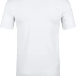 Basic T-shirts Alan Red T-Shirt Extra Diepe V-Hals Stretch -Aanbiedingen Shirt Vorm Winkel 7673 15