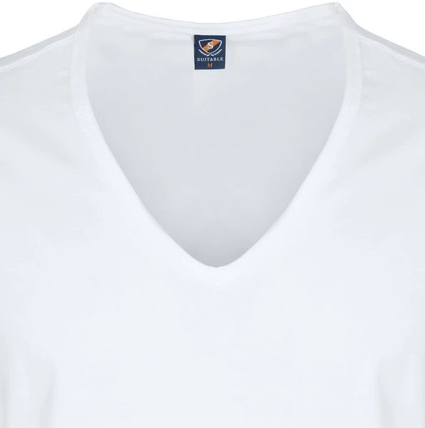 Suitable Basic T-shirts Diepe V Hals 4-Pack Stretch T-Shirt 5 Suitable Basic T-shirts Diepe V Hals 4-Pack Stretch T-Shirt - Afbeelding 3